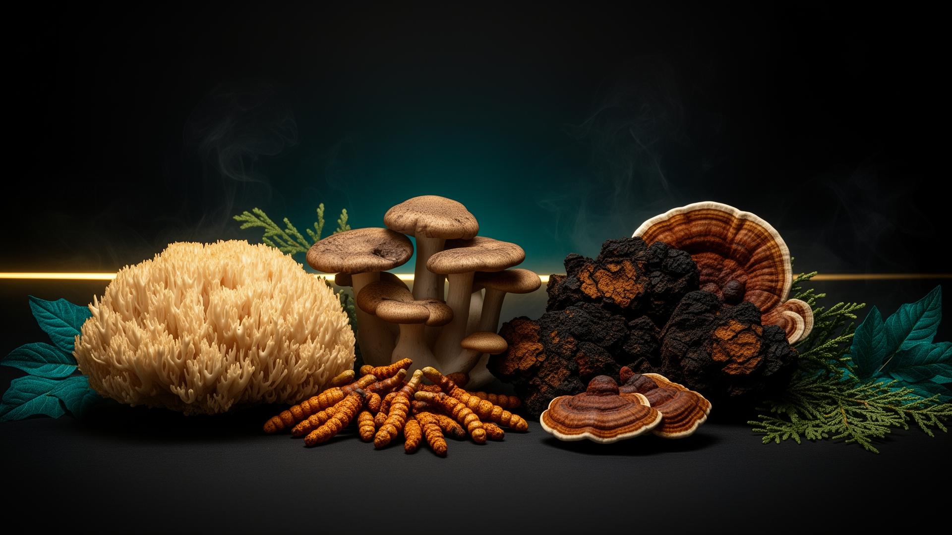 Functional mushrooms collection